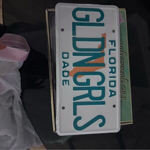 Golden Girls Florida License Plate
